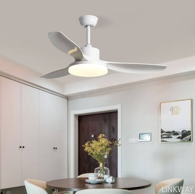 Led Ceiling Fan Simple Rose Gold Design Fancy Plastic Ceiling Fan with Remote Control
