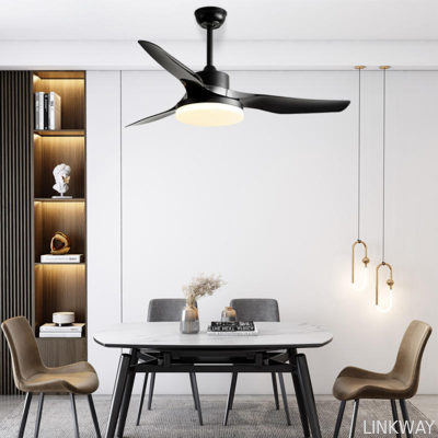Led Ceiling Fan Simple Rose Gold Design Fancy Plastic Ceiling Fan with Remote Control