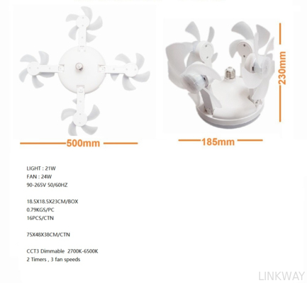 Wholesale factory Intelligent Remote Control ABS Blade Ceiling Fan Foldable Drone Ceiling Fan 3 Blade