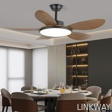 110V-240V Retro Ceiling Fan With Light , Modern Ceiling Fan With Remote Control
