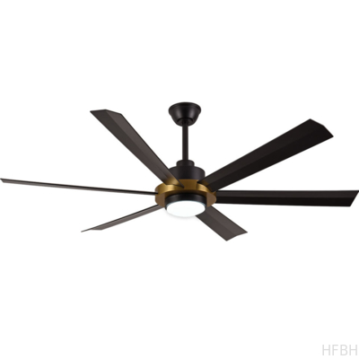 HFBH Model 922 72 Inches Black White Modern Fan Light Ceiling Fan with Light