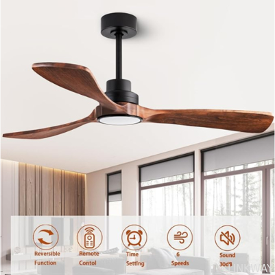 Classical Style Electrical AC Motor Ceiling Fan , Decorative 3 Blade Modern Ceiling Fan