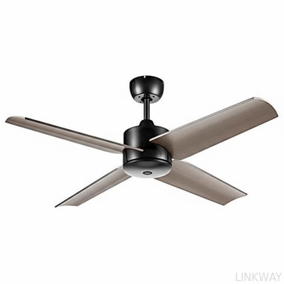 Manufacuture 42'' 48'' Remote Control Modern LED Ceiling Fans 4 Blade Black Color Options For LED Lighting Solutions