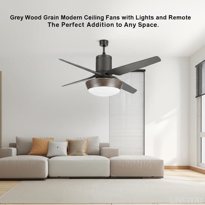 Wholesale Stepless Dimmable 70 Watt Wood Grain Modern Ceiling Fans With Lights And Remote Control