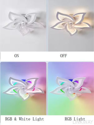 High brightness 72W Dreaming Colorful APP + Rmt Ctrl Dimmable LED Smart Ceiling Fan Light for Bedroom Living Room Hotel Apartment Villa