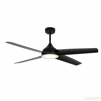 Reversible Blades Modern LED Ceiling Fans Offering 3 Speeds Remote Control and Energy LED Lighting for Large Commercial Areas