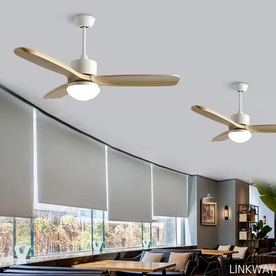 Wholesale 52 Inch Vintage Decor Wood Fan Ceiling Electric Solid Wood Blades Ceiling Fan With Ventilador De Techo Con Luz