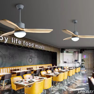 Wholesale 52 Inch Vintage Decor Wood Fan Ceiling Electric Solid Wood Blades Ceiling Fan With Ventilador De Techo Con Luz