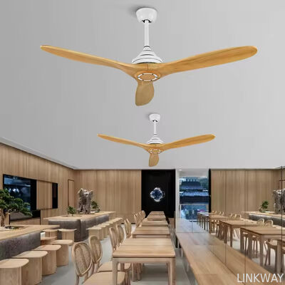 European Style 52 Inch Ceiling Fan Energy Efficiency Solid Wood Blade Ceiling Fan With Dc Motor Ventilador De Techo Con Luz
