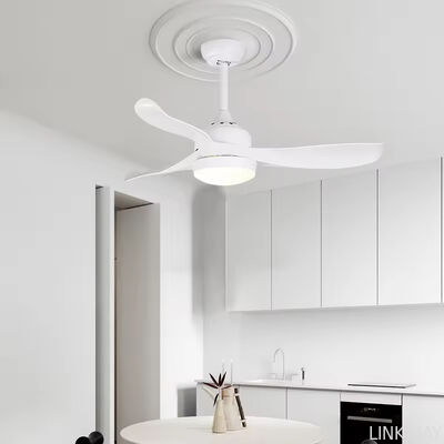 Blade DC Ceiling Fan Light Decorative Speed Control Air Conditioning ABS Plastic Brown Remote Control Ceiling Fan