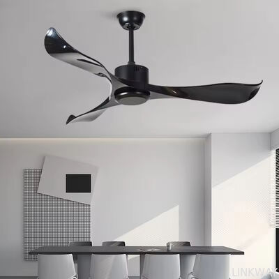 Blade DC Ceiling Fan Light Decorative Speed Control Air Conditioning ABS Plastic Brown Remote Control Ceiling Fan
