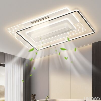 Modern Leafless LED Ceiling Fan with Remote Control Package Acrylic Lighting for New Living Room and Bedroom Whole House
