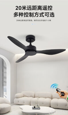 52 48 Ceiling Fan Decorative Modern Smart White Black  Ceiling Fan Without Light