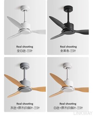 52 48 Ceiling Fan Decorative Modern Smart White Black  Ceiling Fan Without Light