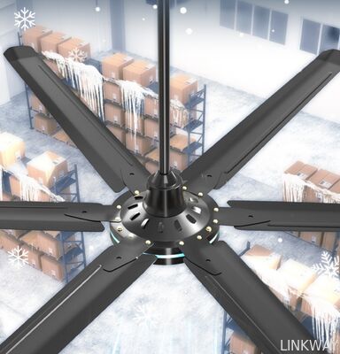 Industrial 80 100 120-Inch Aluminum DC Motor Ceiling Fan with 6 Blades Remote Control