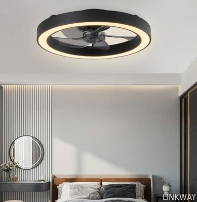 2026 Modern Minimalist LED Ceiling Fan Lamp Ultra-Thin Invisible Electric Fan for Bedroom Dining Room DC Remote Control 220V