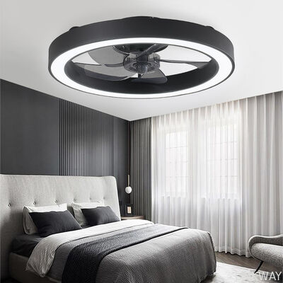 2026 Modern Minimalist LED Ceiling Fan Lamp Ultra-Thin Invisible Electric Fan for Bedroom Dining Room DC Remote Control 220V