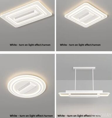 Modern Iron LED 6-Speed Dimmable Smart Bladeless Ceiling Fan with Light and Remote for Hotel Bedroom Decor