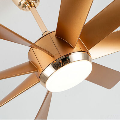 Wholesale 60inch ABS Luxury DC Nordic Modern LED Large Ceiling Fan with 8 Blades Remote Control DC Motor for Living Room