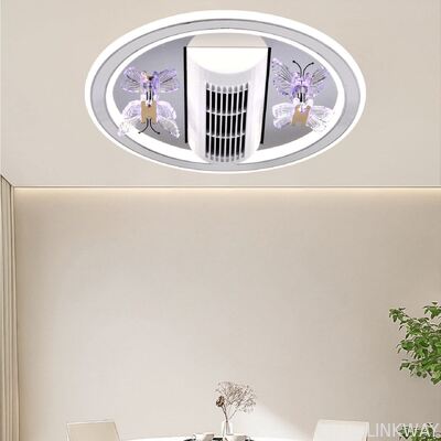 Linkway New Bladeless Butterfly Ceiling Fan Light Invisible Full-spectrum Eye-protection with Remote Control for Living Room
