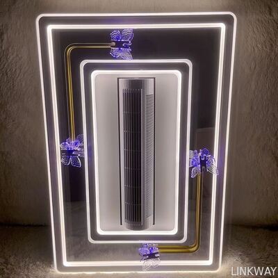 Linkway New Bladeless Butterfly Ceiling Fan Light Invisible Full-spectrum Eye-protection with Remote Control for Living Room