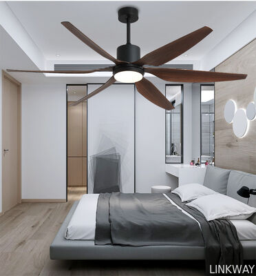 66" Black Ceiling Fan Light Dc Motor Modern Decoative Plastic Blade Dc Motor Led Ceiling Fan with Light