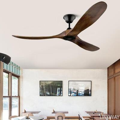 42Inches Luxury Wooden Outdoor Patios Ceiling Fan - Modern Design, Energy-Efficient, Ultra-Quiet,  Light,