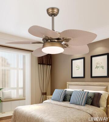 52 Inch Ceiling Fan with Light Kit  with Remote Control 5-blades ABS Fan Light