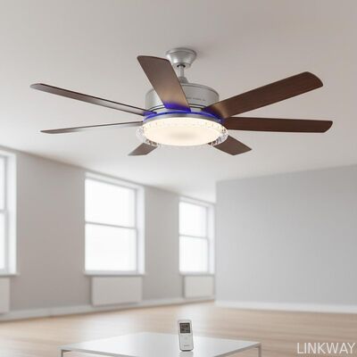 Adjustable Brightness Modern LED Ceiling Fans 3 to 6 Blades LED Lighting Type Innovative Energy Saving Fans