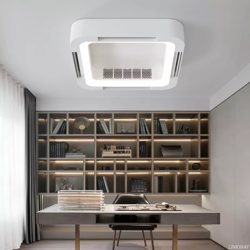 Wholesale factory Custom BLDC Ceiling Fan Remote Control Modern Bladeless Ceiling Fan With Light