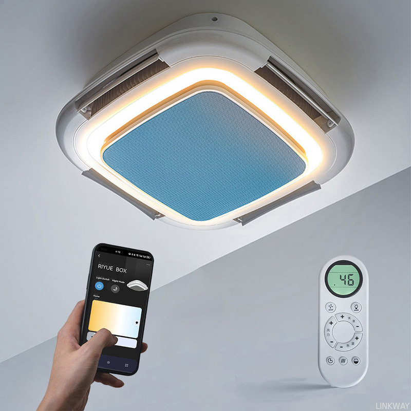 Wholesale factory High End Bladeless Ceiling Fans , Modern Smart Ceiling Fan With Lights And Remote Control