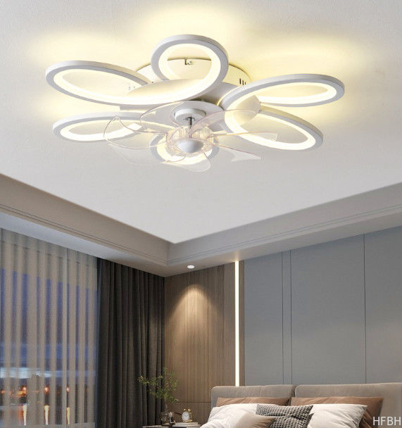 Modern Smart WiFi Remote Control Fan Light , LED Ceiling Music Speaker Fan Light