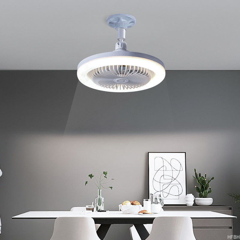 E27 LED Ceiling Fan Lights three Color 3600K 6000K Screw Lamp