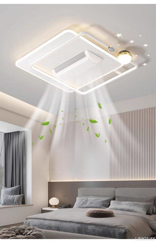 wholesale   Three Color Strong Wind Ceiling Fan Light Anti Flicker Silent Ceiling Fan With Light And Remote
