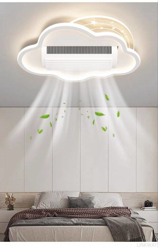 wholesale   Three Color Strong Wind Ceiling Fan Light Anti Flicker Silent Ceiling Fan With Light And Remote