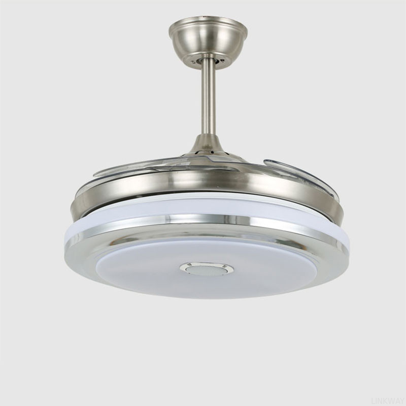 wholesale   Vintage Home Ceiling Fans Customized Size Modern Flush Mount Ceiling Fan With Light