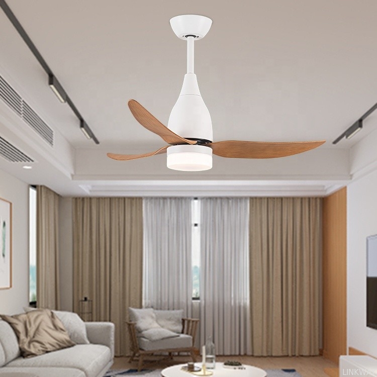 Wholesale    Decorative Flush Mount LED Ceiling Fan , DC Ceiling Fan With Light And Remote