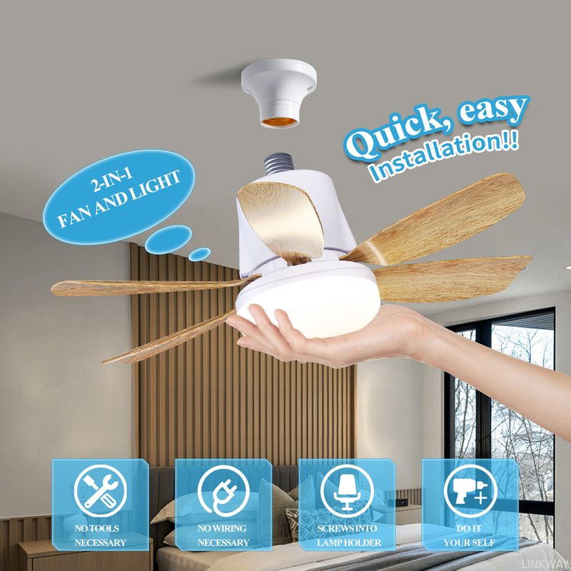 Manufacturer Moving Head Intelligent Home Decor 360 Degree Rotating Ceiling Fan With Dimmable LED Light