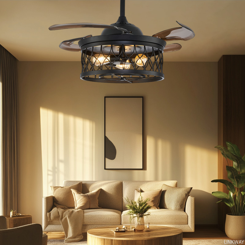 wholesale   Energy Saving Ceiling Fan Remote Control Industrial Style Ceiling Fans For Home