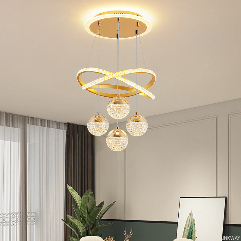 wholesale   Custom Crystal Ceiling Fan Light , Chandelier Ceiling Fan With Pendant Light