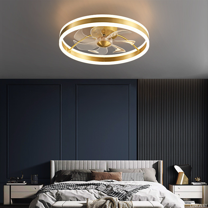 Manufactory Simple Indoor Fan Light Energy Saving Decorative Ceiling Fans With Lights For Living Room