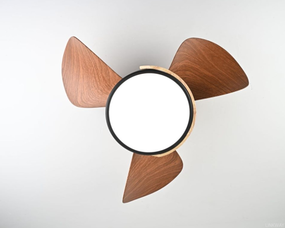 Wholesale factory Stylish Wooden Design Ceiling Fan 52 Inch White Solar Ceiling Fan With Light