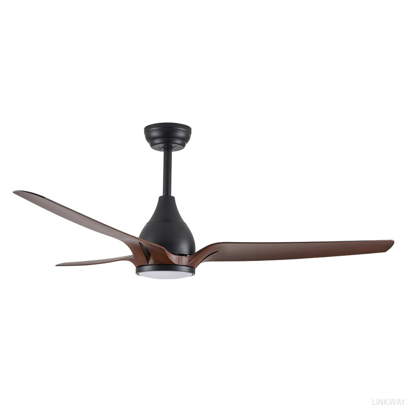 Wholesale factory Dimmable Remote Control ABS Ceiling Fan Light Helicopter DC Motor Modern LED Ceiling Fan
