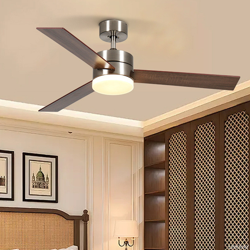 wholesale  Luxury Rosewood Ceiling Fan 42 Inch  , AC Motor Ceiling Fan Remote Control