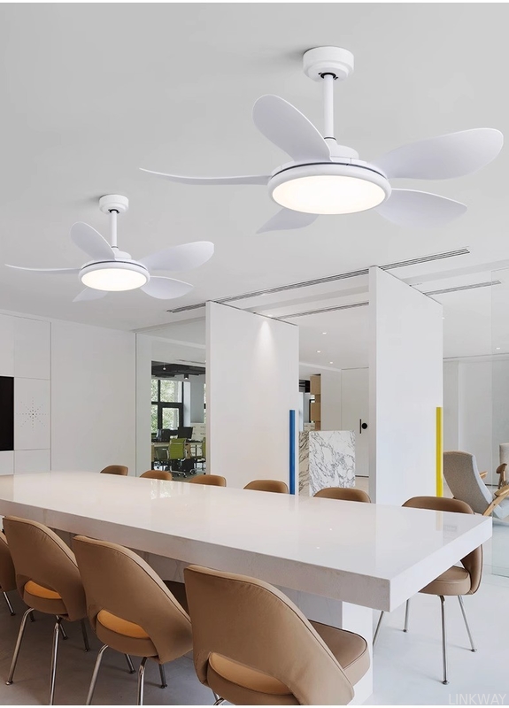 Manufacturer Large Wind Power Electric Fan Pendant Light Five Leaf Solid Wood Ceiling Fan