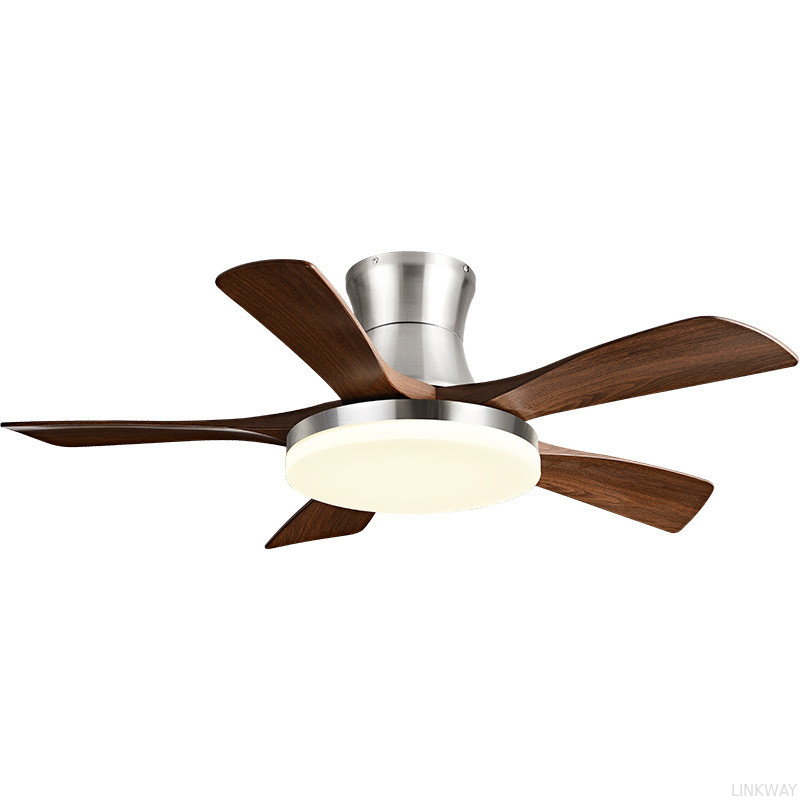 Manufacturer Vintage Solid Wooden Blade Ceiling Fan 40 Inch Chinese Style Intelligent Fan Light