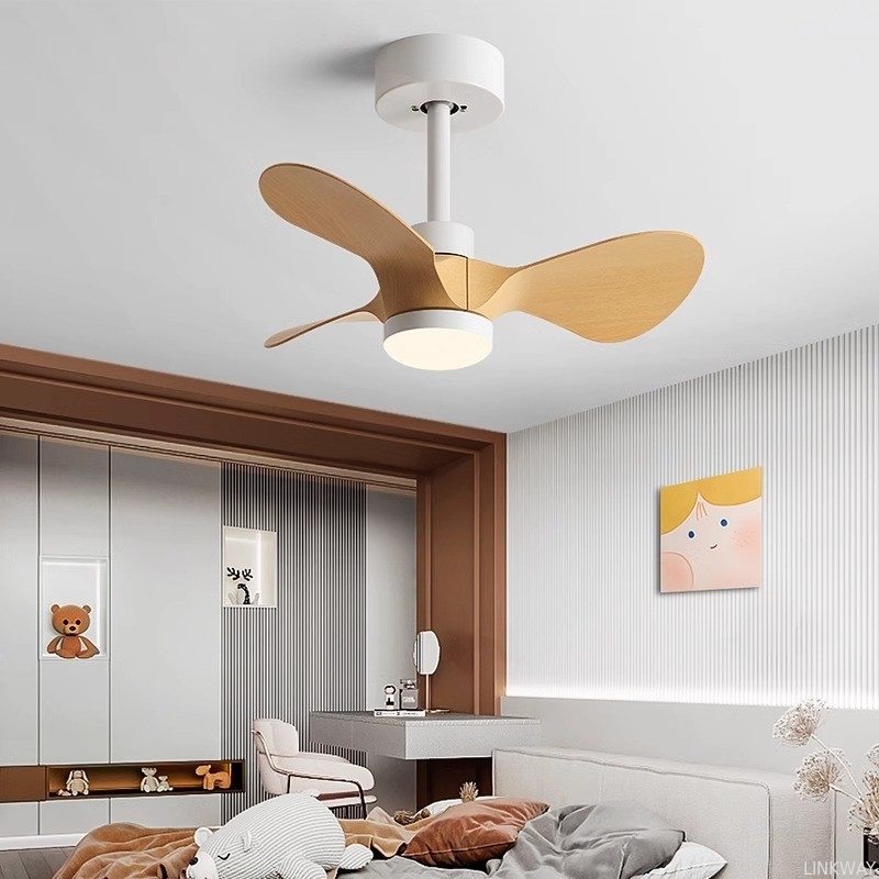 Wholesale factory 20 Inch Small Ceiling Fan Light American Retro Silent Electric Fan Pendant Light