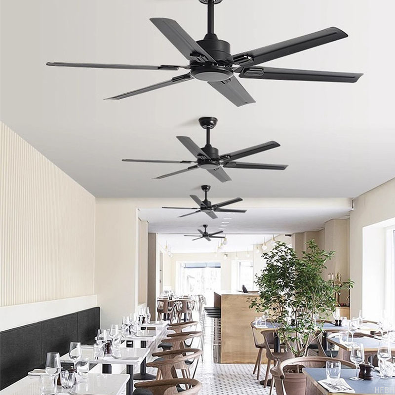 NEW Style 48 52 56 Inches Dc Ac Modern Indoor Energy Efficient Stainless Steel / Wood Blades Ceiling Fan With Led Light