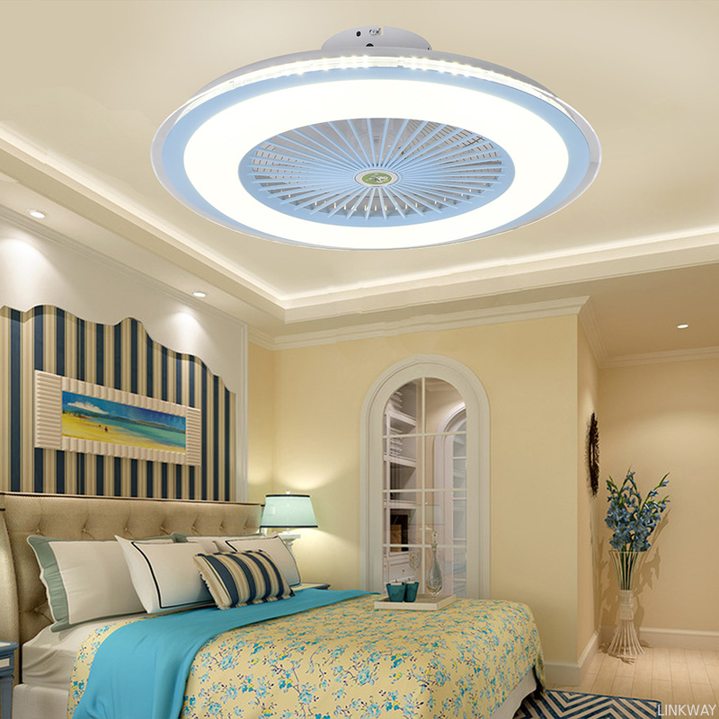 Wholesale factory Fashionable Modern Remote Control Deluxe Led Ceiling Strip Hanging Light with Fan
