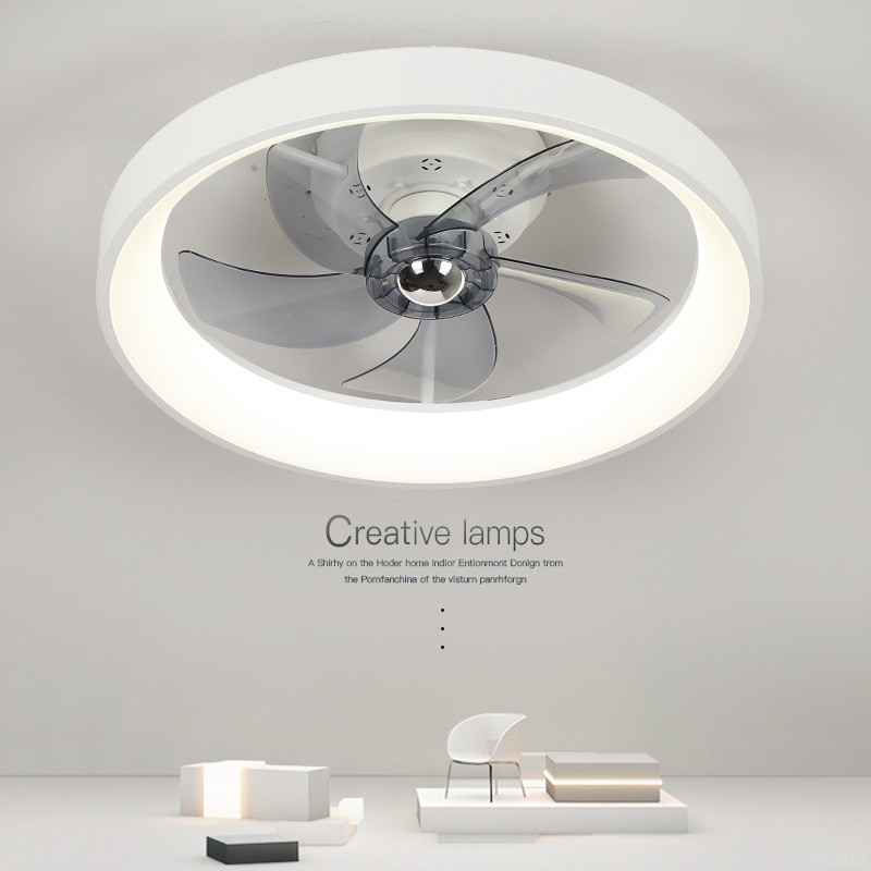 Wholesale factory App Control 6 Speed Smart Ceiling Fan Light with Remote Control ABS 3 Blades Silent LED Fan Lamp for Bedroom Living Room